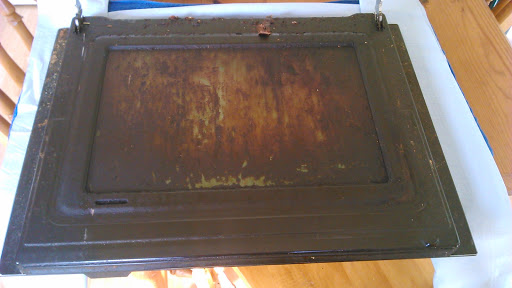 Oven Door cleaned in Uckfield