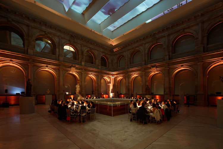 The launch of Carolina Herrera's new fragrance, Bad Boy, at the Prado Museum in Madrid, Spain.