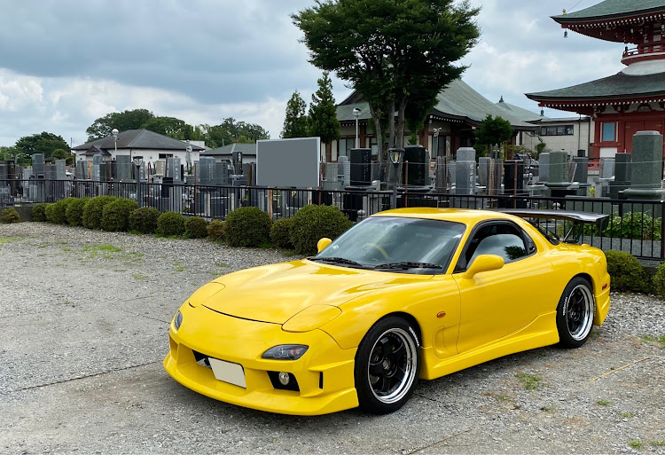 RX-7のお墓参りへ・水難事故に気をつけてに関するカスタム事例の投稿画像1枚目