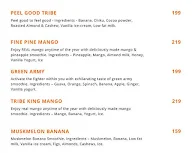 One Tribe menu 2