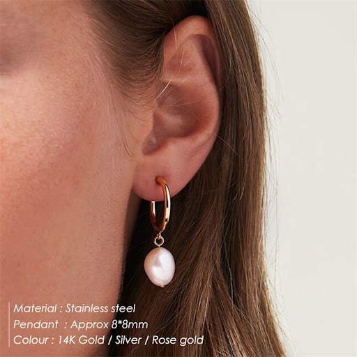Title 1, Asa Freshwater Pearl Earrings