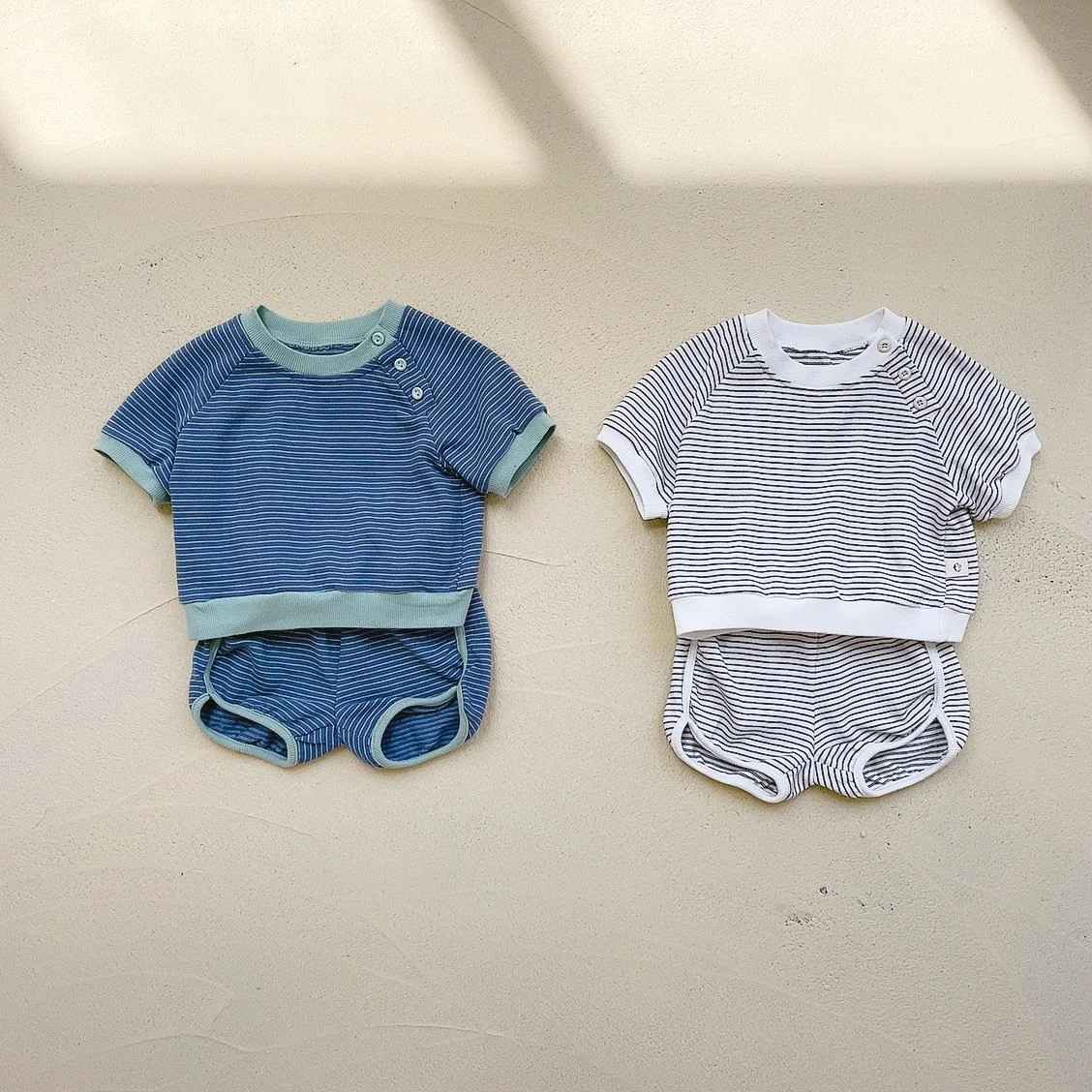 Title 3, Ensemble short rayé pour bébé et tout-petit, de...