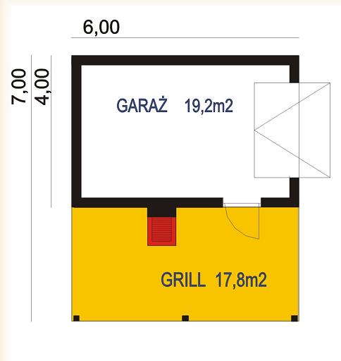 BR-146drb - Rzut garażu