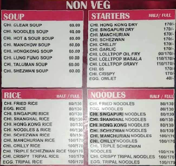 Jai Malhar Fast Food menu 