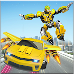 Cover Image of Download Flying Jetpack Car Robot Transform - Robot Games 1.0.0 APK