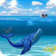 Blue Whale Swim Life Simulator – Deep Sea 3D Game  Icon