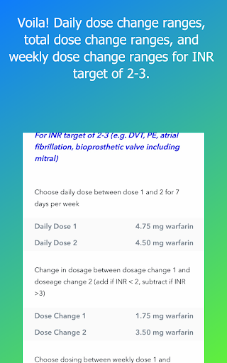 Warfarin Dose Calculator