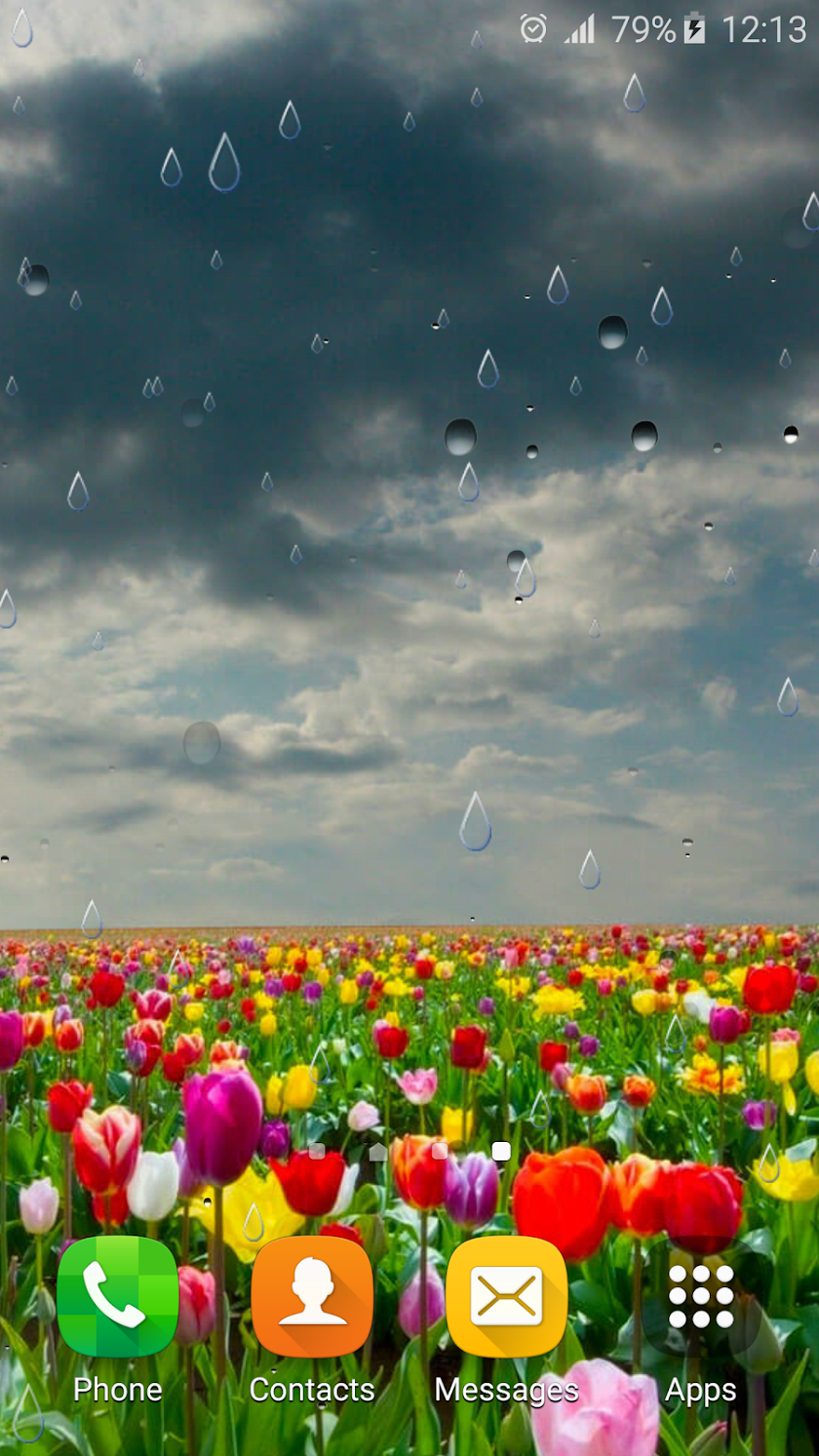Spring Rain Live Wallpaper Screen 3