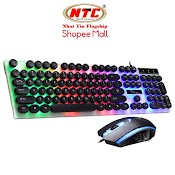 Bộ Bàn Phím Giả Cơ Và Chuột Game Dành Cho Game Thủ Ntcomputer G21B Led Đa Màu