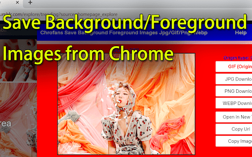 Chrofans Save Background Foreground Images