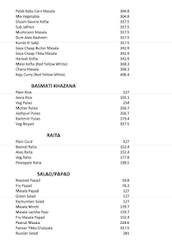 Highway Memories menu 7