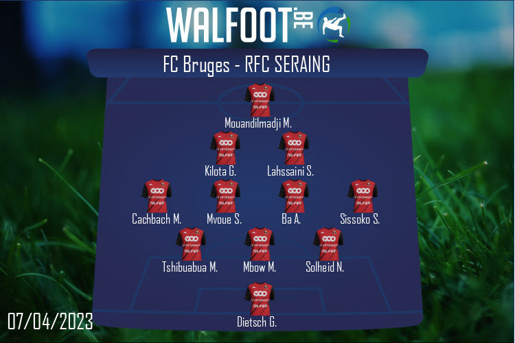 Composition RFC Seraing | FC Bruges - RFC Seraing (07/04/2023)