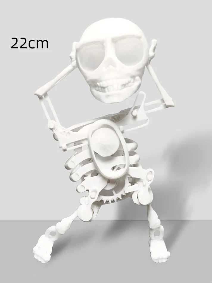 Model 3D Mini Czaszka Drukowany Śmieszny Styl Personalizowany Szczęśliwa Zabawka Gotowy Produkt Narzędzie Antystresowe