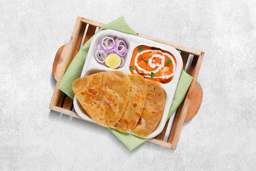 Paneer Lababdar Paratha Thali (Meal)