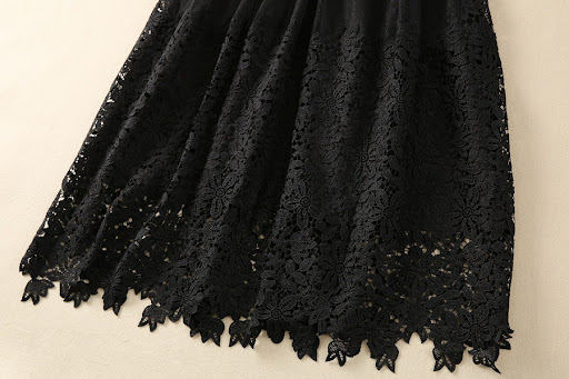 Title 3, Water Soluble Stitching Lace Sleeveless Dress