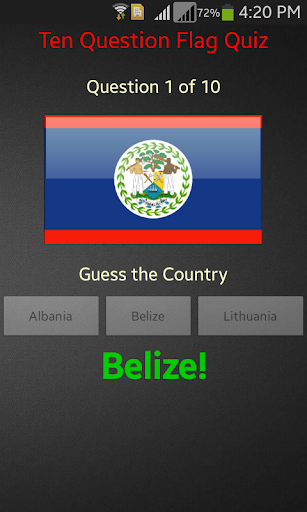 Flag Quiz Game