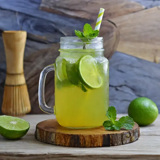 Iced Green Tea Mojito [450 Ml, Mason Jar]