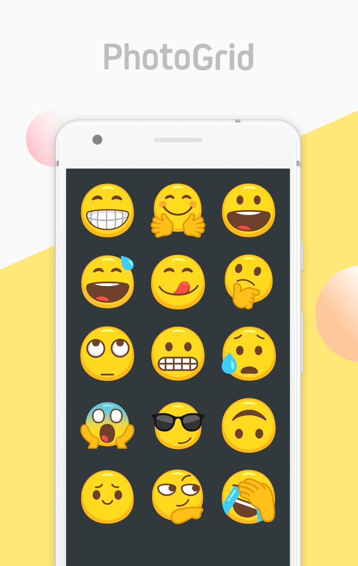 PG Emojis - Emoji Face Sticker Pack from PhotoGrid Screen 3