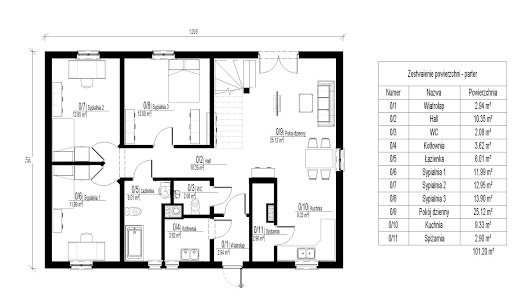 Bartolomeo 3 Dr - Rzut parteru