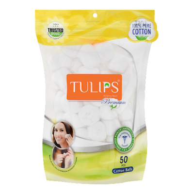 TULIPS PREMIUM COTTON BALLS 50PC