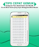 Trik dan Tips Gemuk Screenshot