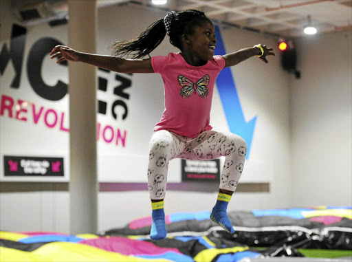 Jump your way to fitness at a Bounce trampoline park.