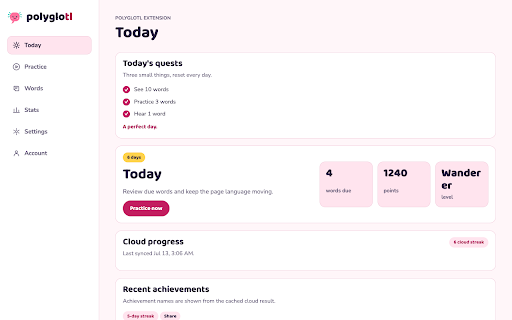 Polyglotl screenshot 2