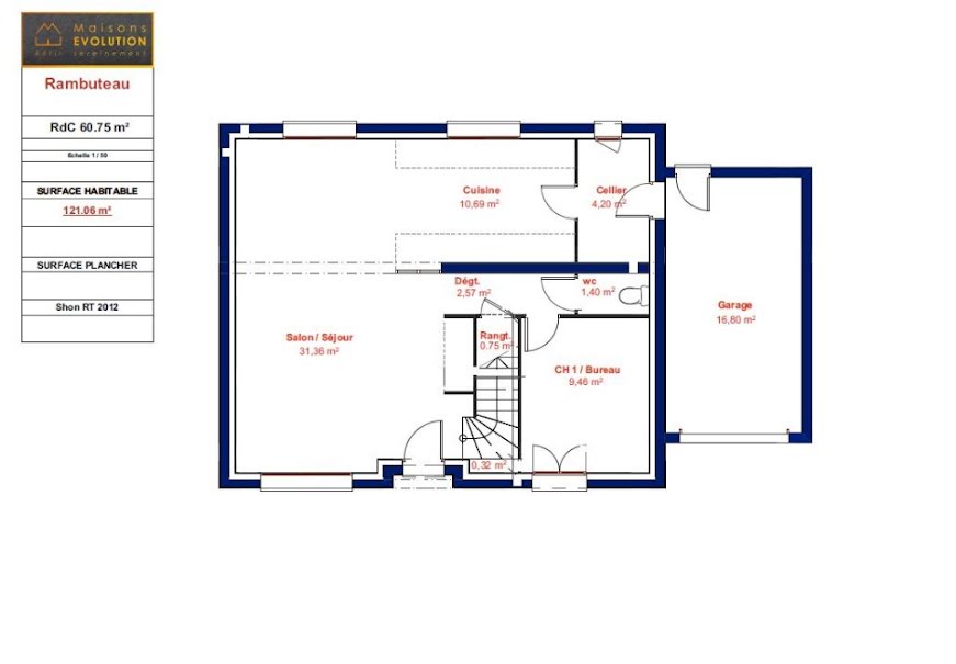 Vente maison neuve 6 pièces 124 m² à Villemoisson-sur-Orge (91360), 370 000 €