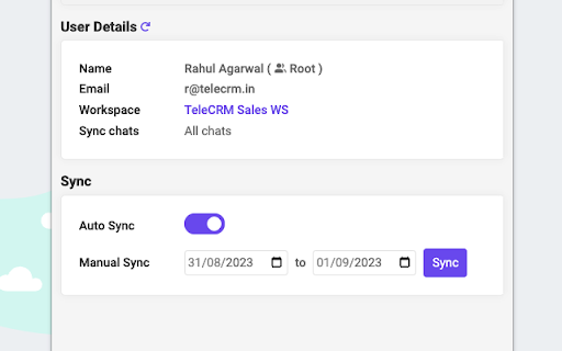 TeleCRM Sync Chats to CRM for WhatsApp™