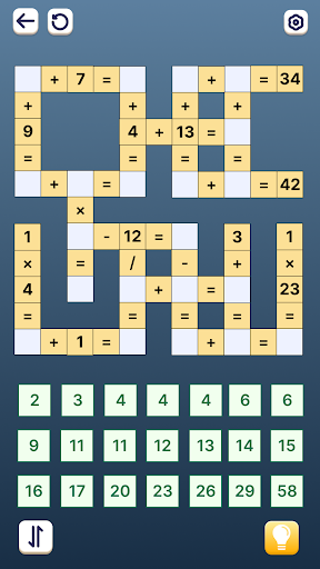 Screenshot Math Crossword - Number Puzzle