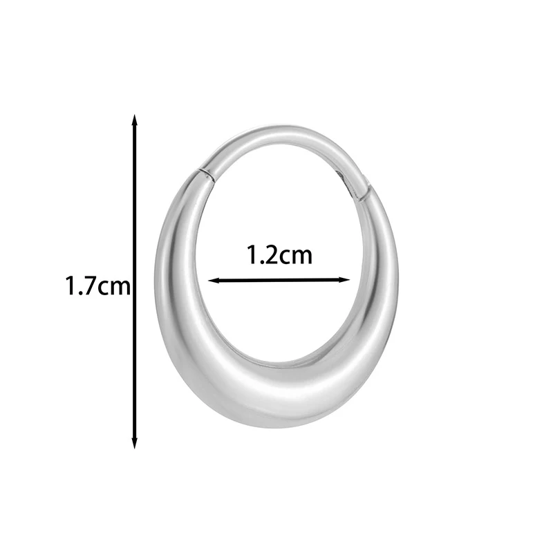 Brincos de piercing fashion G23 titânio, combinam com tudo, hipoalergênicos, duráveis, elegantes e ideais para o uso diário.