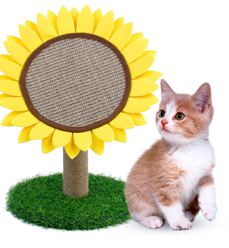 Title 5, Sisal sunflower scratcher for cats, providing n...