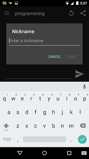 Screenshot hack.chat