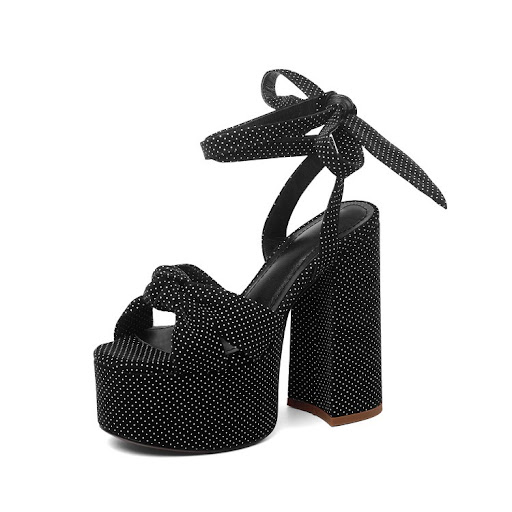 Title 2, 14cm Super High Heel Sandals Waterproof Platfor...
