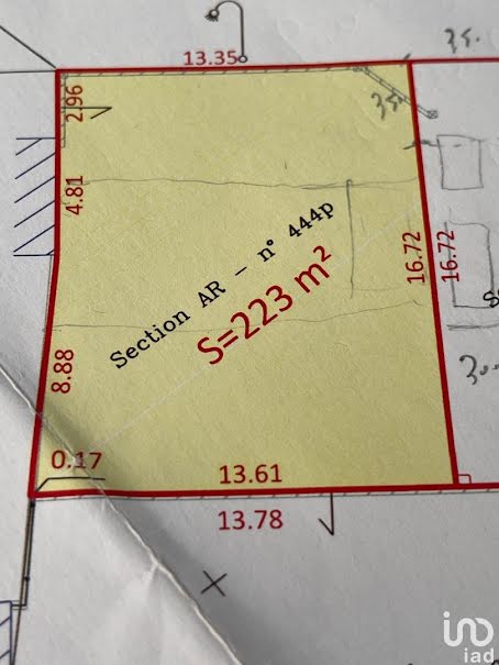 Vente terrain  223 m² à Saujon (17600), 76 000 €