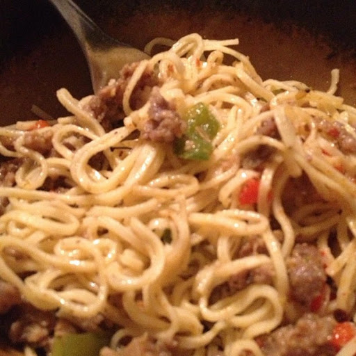 From Instagram: Italian sausage and noodles#justapinch.com/
#enjoycooking101 http://instagram.com/p/fo0eQqqV5j/