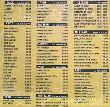 A2B Pure Veg, Indira Nagar menu 