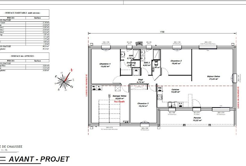  Vente Terrain + Maison - Terrain : 875m² - Maison : 90m² à Salles-d'Angles (16130) 