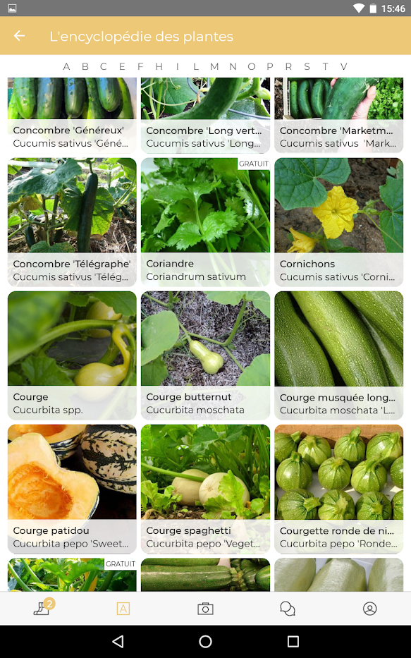 Application Groww jardinage, reconnaissance végétaux, encyclopédie et entretien