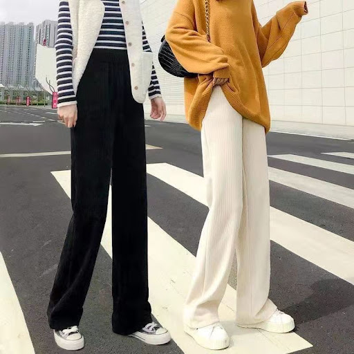 Title 1, Autumn and Winter Thick Padded Corduroy Pants p...