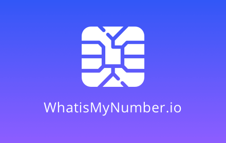 My Phone Number - whatismynumber.io small promo image