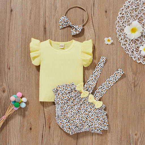 Title 7, Girls Fashion Simple Cotton Pit Strip Sling Pr...