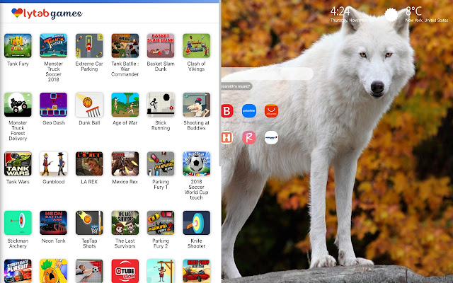 White Wolves Wallpaper Hd New Tab Theme