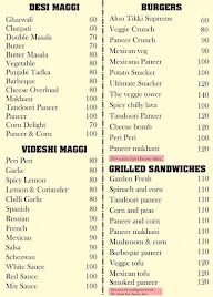 The Maggi Club menu 4