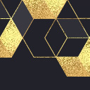 Gold Geometric Chrome extension download