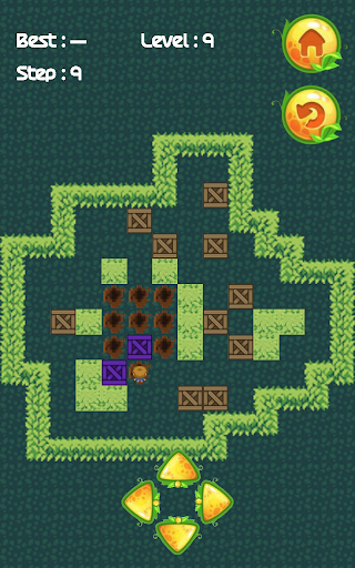 Screenshot Push Box Garden Puzzle Game