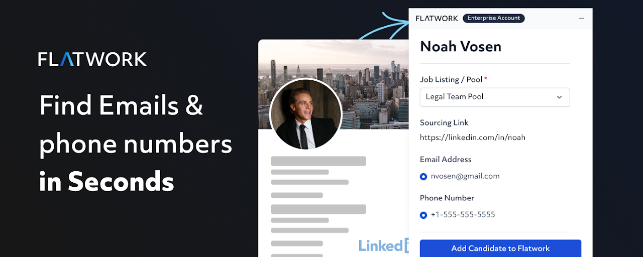 Flatwork ATS: Email Finder for Recruiters Preview image 2