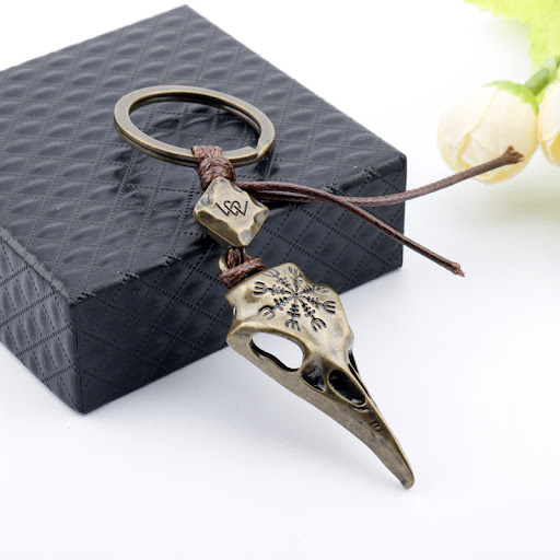 Title 4, Retro Norse Mythology Viking Crow Skull Unique ...