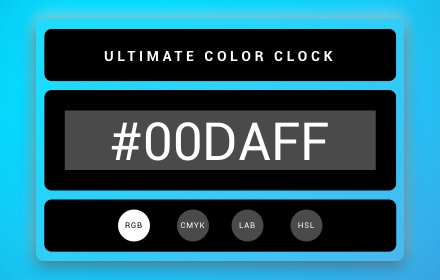 Ultimate Color Clock — New Tab to inspire Preview image 0