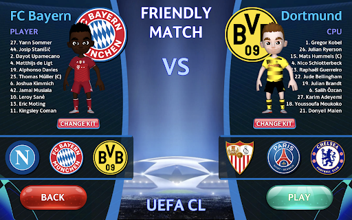 Screenshot Champions League - UEFA Game